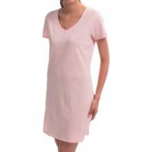 62%OFF 女子Nightshirts ジョッキージャージー・ニットナイトシャツ - Vネック、半袖（女性用） Jockey Jersey-Knit Nightshirt - V-Neck Short Sleeve (For Women)画像